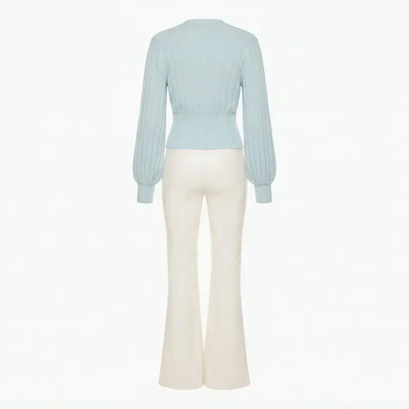 Aritzia Wilfred Ribbed Cropped Cardigan - Picture 5 of 5